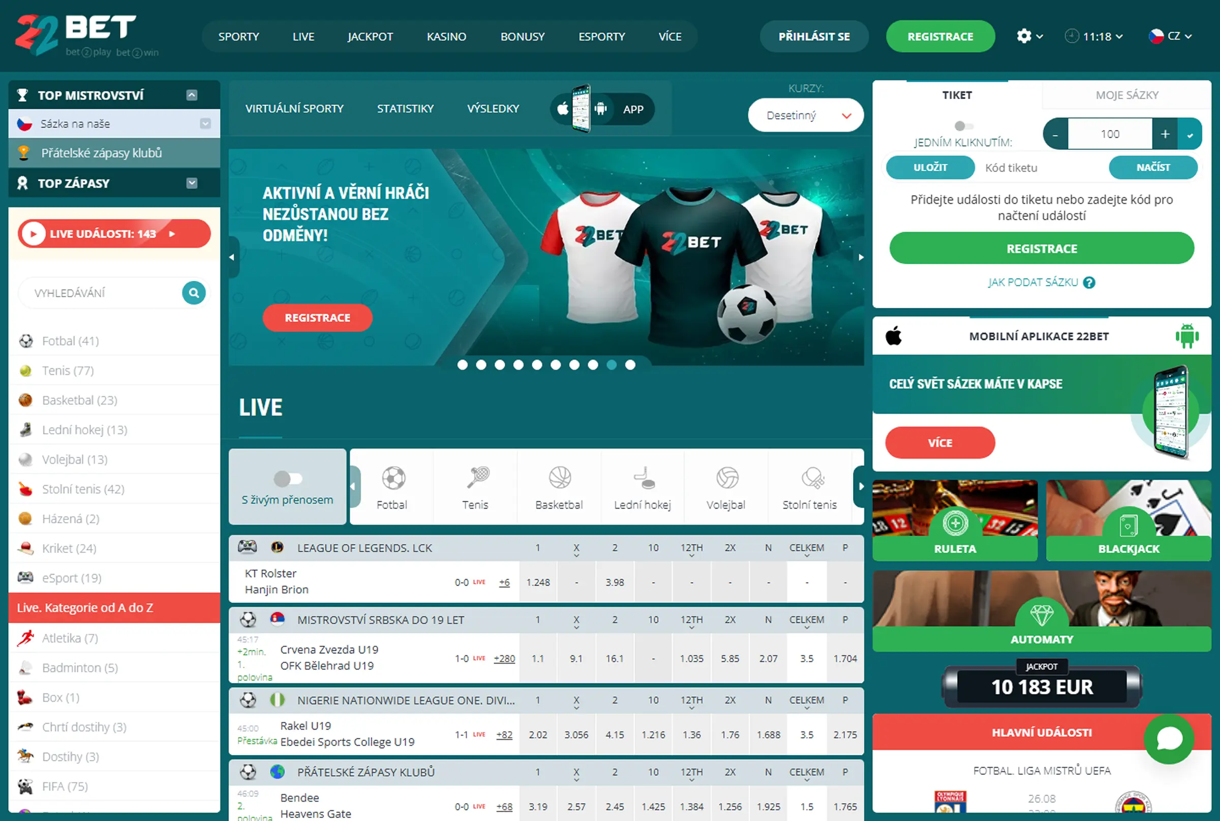 22Bet Online Sázení 22Bet Online Sázení